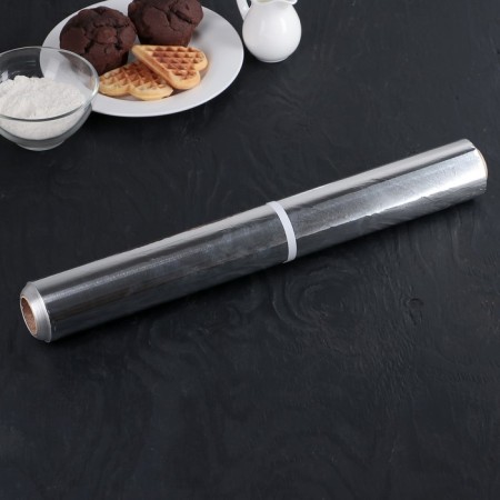 Food aluminum foil “Particularly strong”, 44 cm × 100 m, 14 μm-1