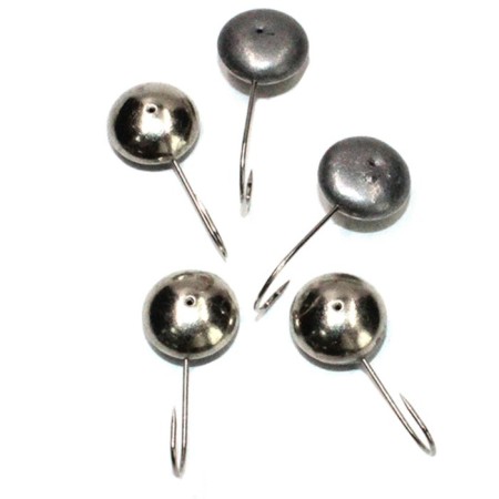Mormyshka soldering yaman sphere, weight 2.25 g, nickel, packaging 5 pcs.