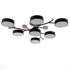 Chandelier 1316/7bk LED 168W 3000-6000K black 74x74x17 cm Bayerlux