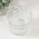 Bank for candles glass "Whirlwind" transparent 350 ml 8.5x8.5x10 cm