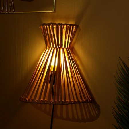 Lamp wall -mounted from the rattan "Hawaii" 1x120W, E27, 30x15x30 cm-4