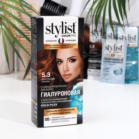 Stylist Color Pro Perse Perse Perse Hyaluronic, Tone Golden Castan, 115 ml