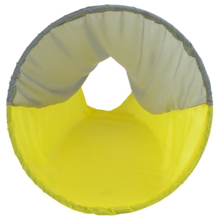 Tunnel for overpasses, length 3.5 m, 2 hoops d = 75 cm, yellow/gray color-2