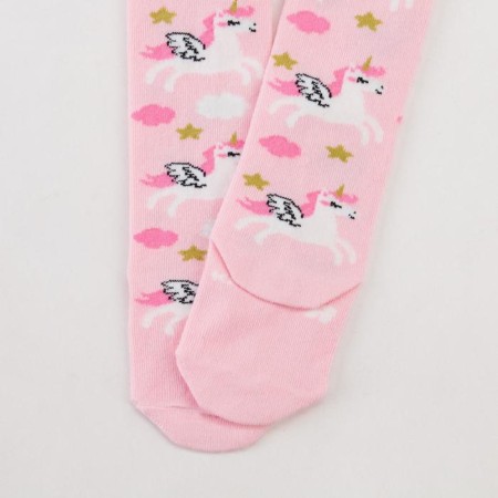 Pantyhose crumb I am “unicorns”, pink color, height 74-80 cm-3