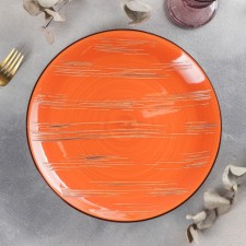 Porcelain dining Porcelain Wilmax Scratch, D = 28 cm, Orange color