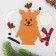 Set for creativity - create a Christmas tree decoration from felt "deer in a scarf"