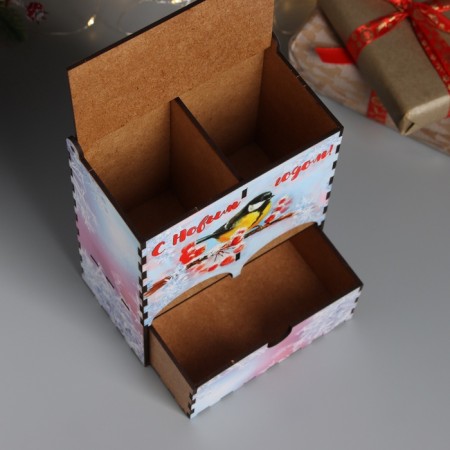 New Year's tea house "Happy New Year" 20x15x8.5 cm-3