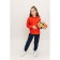 Sports suit for girls ise, height 122-128 cm, red color, blue