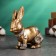 Figure "Rabbit with Cup" bronze, 15cm