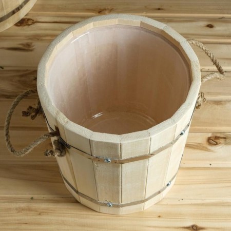 Set for a bath (3 in 1): Bucket 0.8l + Zaparnik 9l lay. Insert + gang 10l stainless steel. insert-3