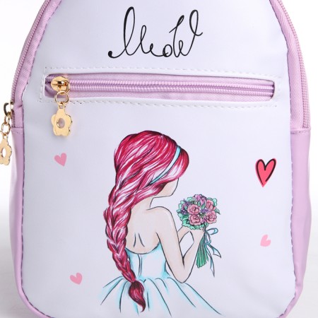 Baby backpack on lightning, pink color-5