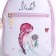Baby backpack on lightning, pink color
