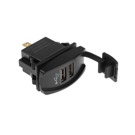 Charger, 12-24 V, 2 USB, 3.1 a, black-2
