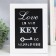 Klyuchnitsa tree 6 hooks "Love is the key to happiness" 20x5.3x26 cm