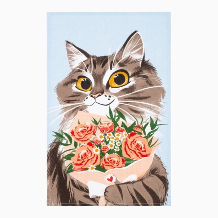 Cometric towers kites of CATS 35x60 cm - 8 pcs, 100% cotton-8