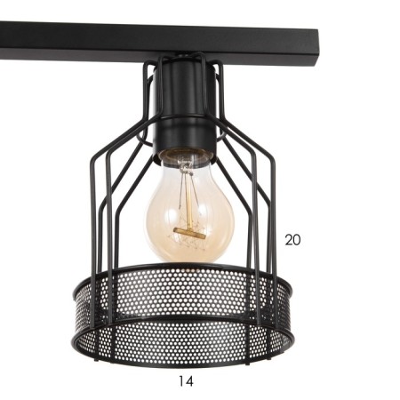 Lamp "Henry" 4he27 40W Black 78x14.5x23-123 cm-6