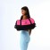 Women's sports bag, textura, average size, black/pink color
