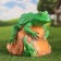 Garden figure "Toad on the stone" 24x25x25cm