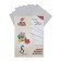 White cardboard A4, 8 sheets "ray", density 220 g/m2 shared
