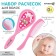 A set of children's combs, 2 pcs., Pink color, Mix drawing