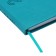 The weekly dated 2025, 85x145 mm, 64 sheets of Escalada, a solid cover made of artificial leather, pancake embossing, block 70 g/m², turquoise, turquoise