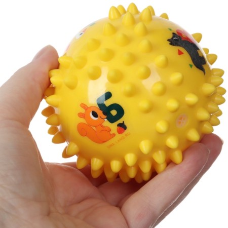 A set of developing tactile balls “numbers and letters”, with a squeak, 2 pcs, crumb I-11