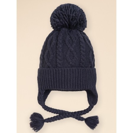 Children's hat, size 51-52, dark blue color-4