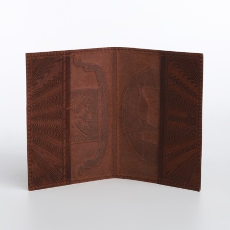 Passport cover, brown color-5