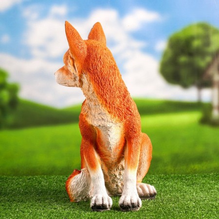 Garden figure "Sitting Fox" 38x30cm-4
