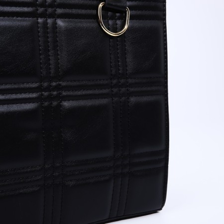 Bag Female Tout with zipper, black color-3