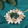 Christmas tree decoration "Retro wreath" 11x10 cm