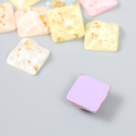 Decor for creativity Plastic "Square" Foil set 10 pcs mix 1.6x1.6x0.7 cm-2