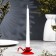 Summer "retro" metal per 1 candle, 10x4 cm, red