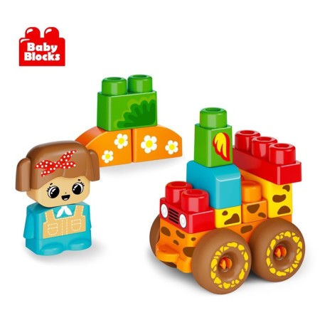 Plastic designer "Safari", 20 parts, Baby Blocks-5