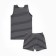 Kit (T-shirt, boxers) for a boy, gray color, height 122-128 cm