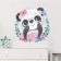 Sticker Plastic Interior Color "Sweet Panda in Flower Wreath" 39x40 cm