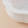 Form for mousse desserts and baking konfinetta "rose", 17 × 5.5 cm, white color