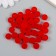 A set of plastic beads "Astra" 10 mm, 20 g (35 +/- 3pcs), red