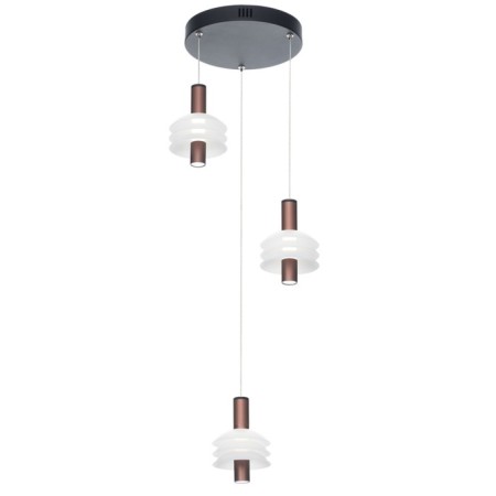 Suspended Citilux “Maya” CL202032, 35x35x22 cm, 3x5.33W, LED, brown color