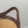 Basket for storage laid handmade Dalyan "Garden", with handles, 32 × 24 × 17 cm, brown color