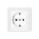 Rosette "Elect" Ra 16-102, 16 A, 250 V, single, open, with salary, white