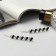 Invisibility for hair "Annabelle" (set 2 pcs) heart black, 6.5 cm, silver