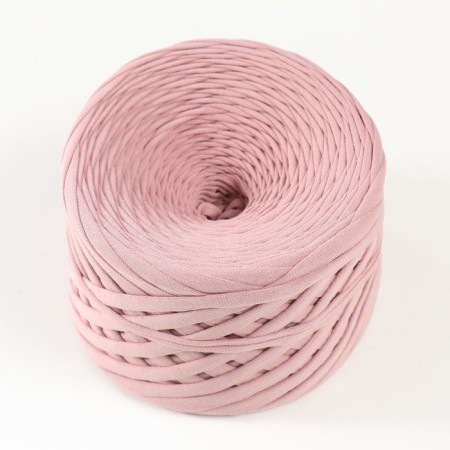 Knitted yarn, width 7-9 mm, 100m/295 g ± 10% (02 - dusty rose)-1