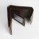 Male purse on a magnet, department for bills, for maps, for coins, brown color