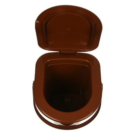 Bucket-loop, h = 39 cm, 17 l, removable chair, brown-4