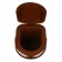 Bucket-loop, h = 39 cm, 17 l, removable chair, brown