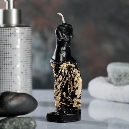 Figure candle "Venus No. 2" Black with a whip 12cm-3