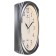 Watch wall, interior "classics" 28 x 31.5 cm, silent, silver corps