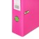A4, 75 mm, Lamark, PVC, double-sided coating, metal edging, pocket for a spine, collected, pink/green