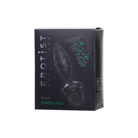Anal plug Erotist Strob S - SIZE, silicone, black, 11.7 cm-5